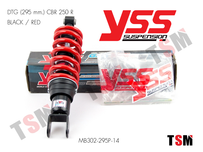 โช๊คหลังCBR250Rตรงรุ่น DTG YSS แท้ สปริงแดง