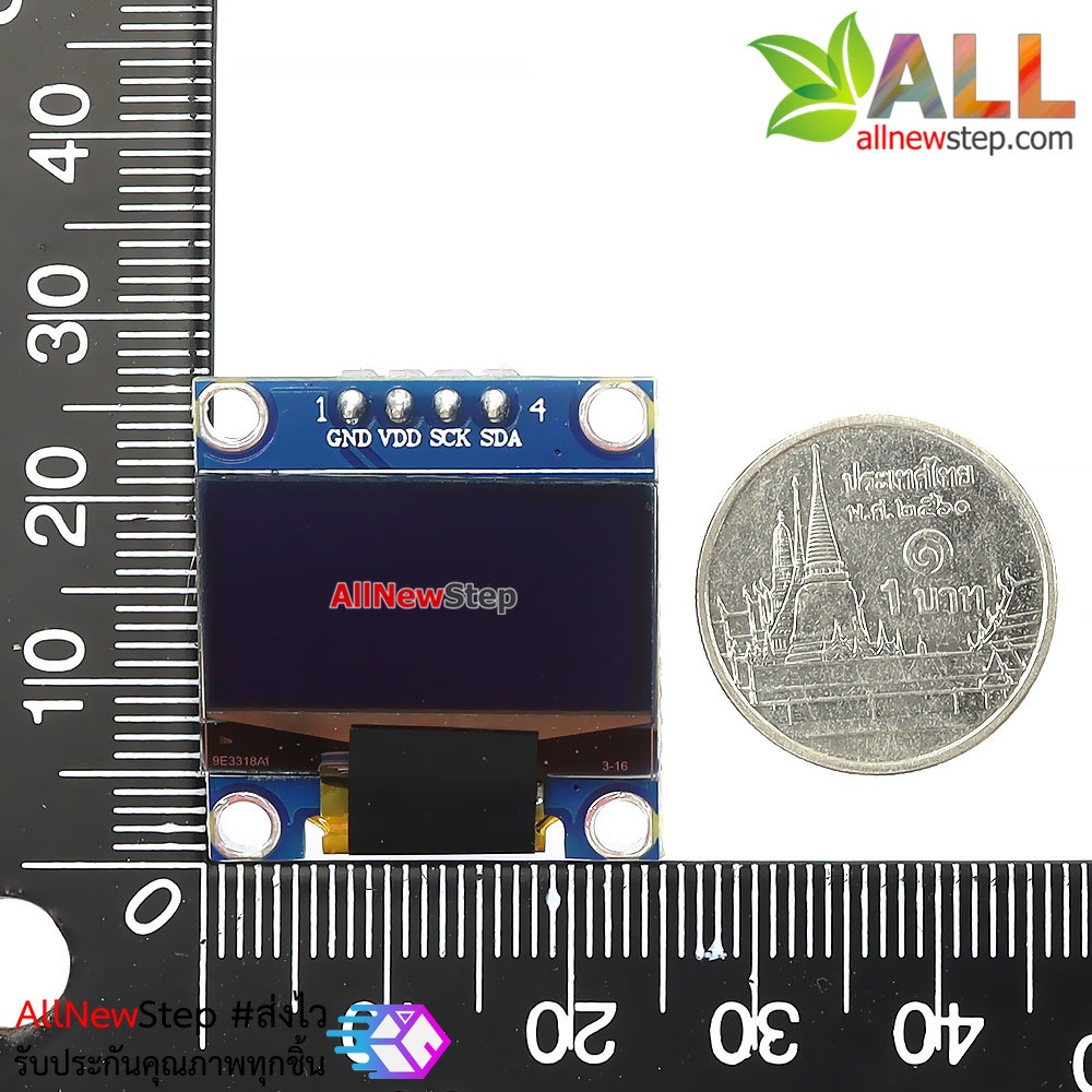 จอ OLED 0.96 นิ้ว สีน้ำเงิน 0.96 inch SSD1315 Driver OLED LCD LED Display Module blue 0.96 128X64 for Arduino