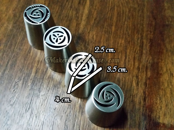 ชุดหัวบีบครีมดอกไม้แบบพิเศษ ( 4 แบบ )