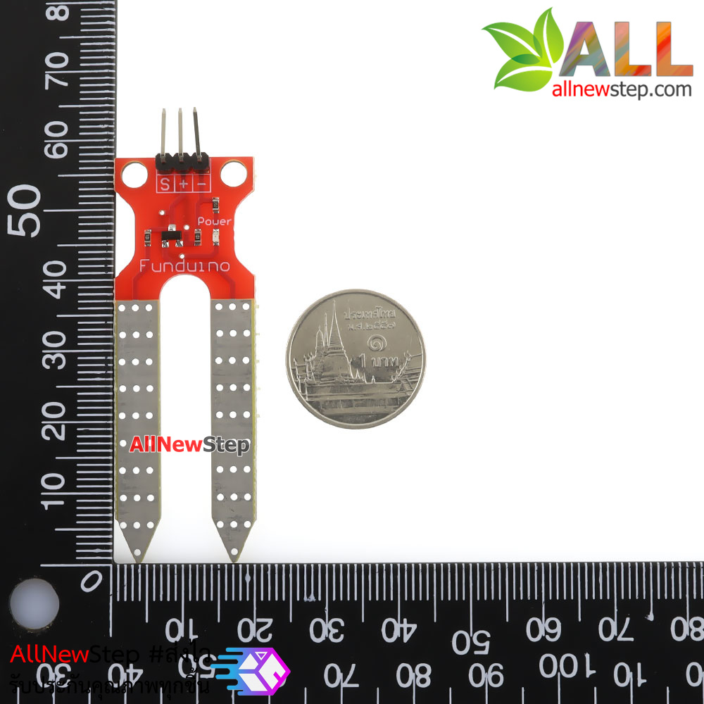 Soil Moisture Sensor V2 for Arduino Red PCB KEYS