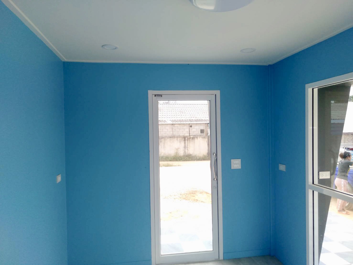 บ้านทรงโมเดิร์น ขนาด 3*5.5 ระเบียงรอบบ้าน