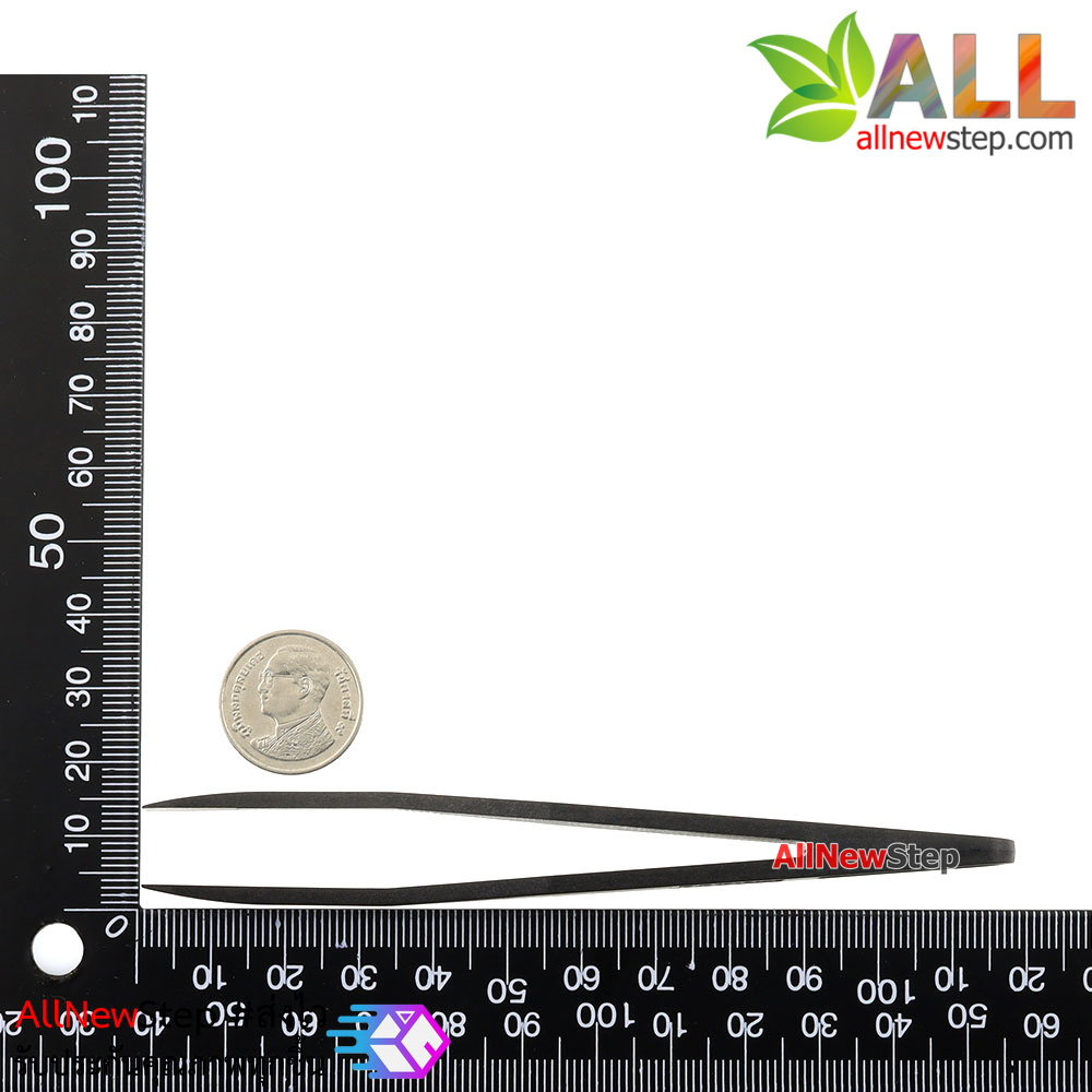 Tweezers Anti-static black carbon fiber Tools ทวิสเซอร์สำหรับจับอุปกรณ์แบบพลาสติก รุ่น 08