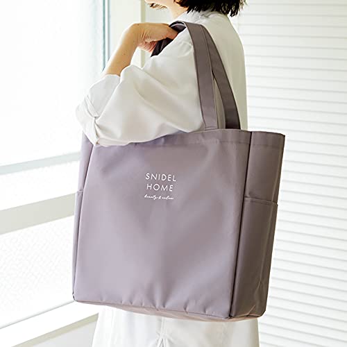 SNIDEL HOME กระเป๋าโท้ตใบใหญ่ สีชมพูกะปิ (มีกล่อง)
