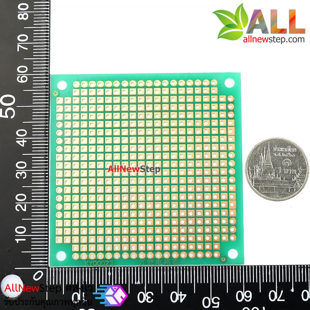 แผ่นปริ้น PCB สีเขียว ขนาด 6x6cm 1 ด้าน