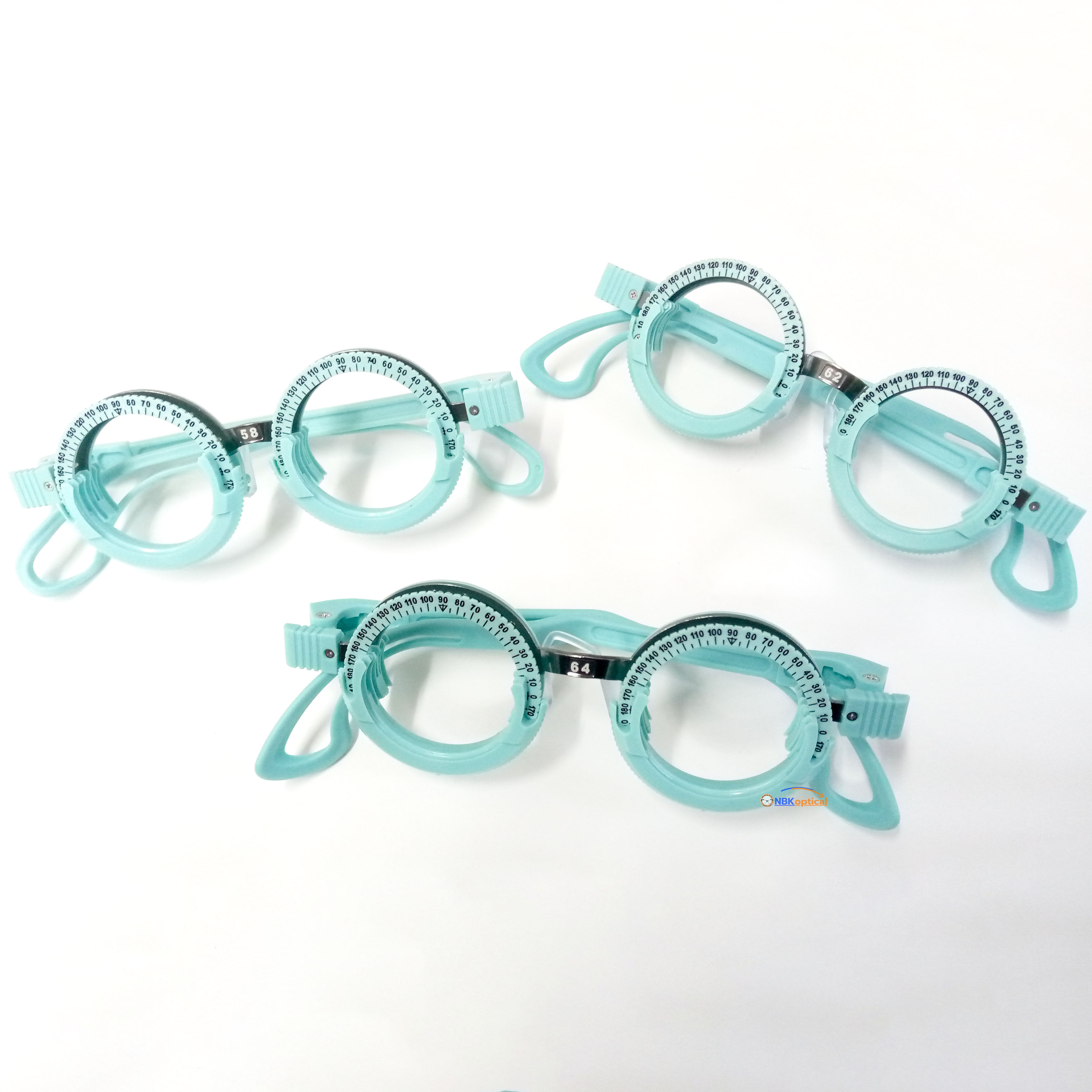 เฟรมวัดสายตา MODEL: TF-AT COLOR: TURQUOISE (เทอร์ควอยซ์สีฟ้า) PD: PD 58 ,60,62,64,66