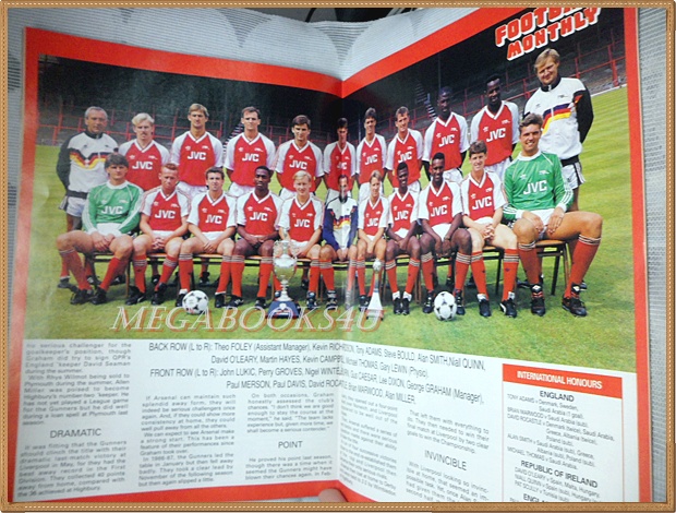 นิตยสารฟุตบอลต่างประเทศ FOOTBALL MONTHLY SEP.1989 สภาพดี