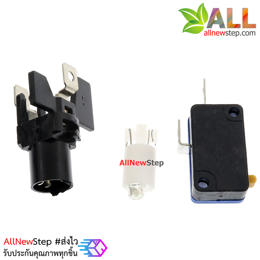 ปุ่มกดตู้เกม สวิตช์กดติดปล่อยดับขนาดใหญ่ 100mm พร้อมไฟ LED สีขาว