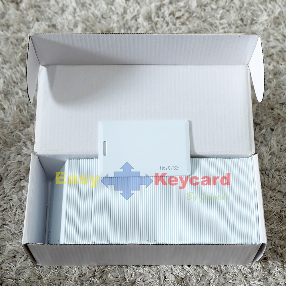 บัตรคีย์การ์ด ชนิด(read&write) เเบบหนา (Proximity 125Khz.)(ใช้สำหรับเครื่อง Copy)