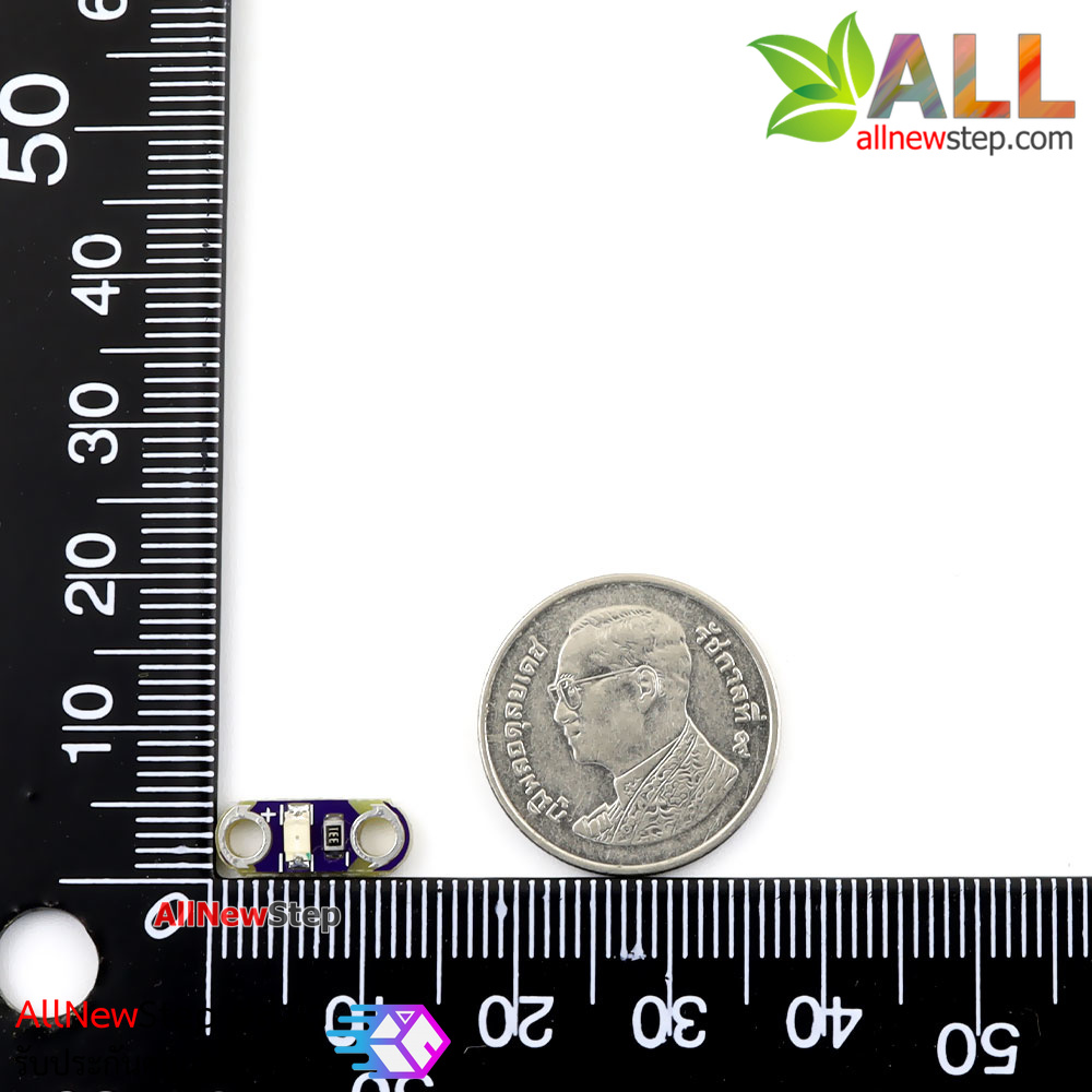 ไฟ LED สีเหลือง แบบเย็บติดเสื้อผ้าได้ Lilypad led board จำนวน 10 ชิ้น