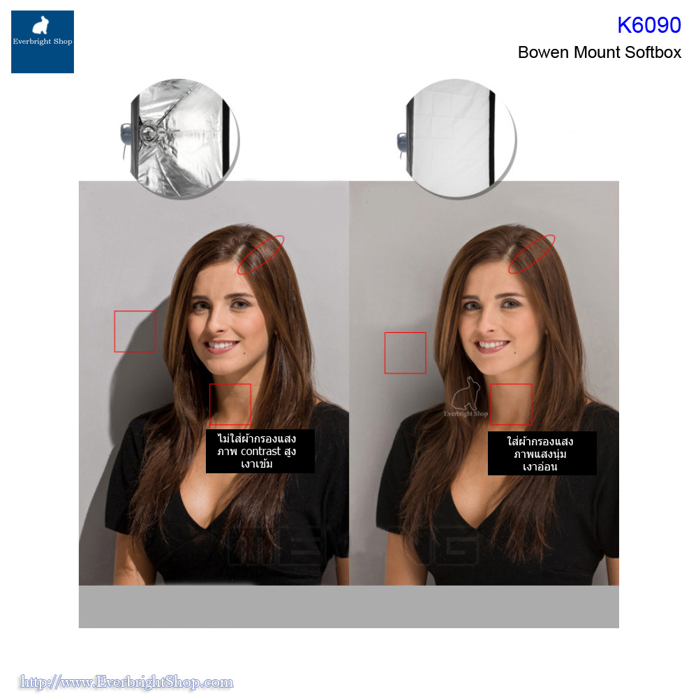 K6090 Bowen mount umbrella softbox