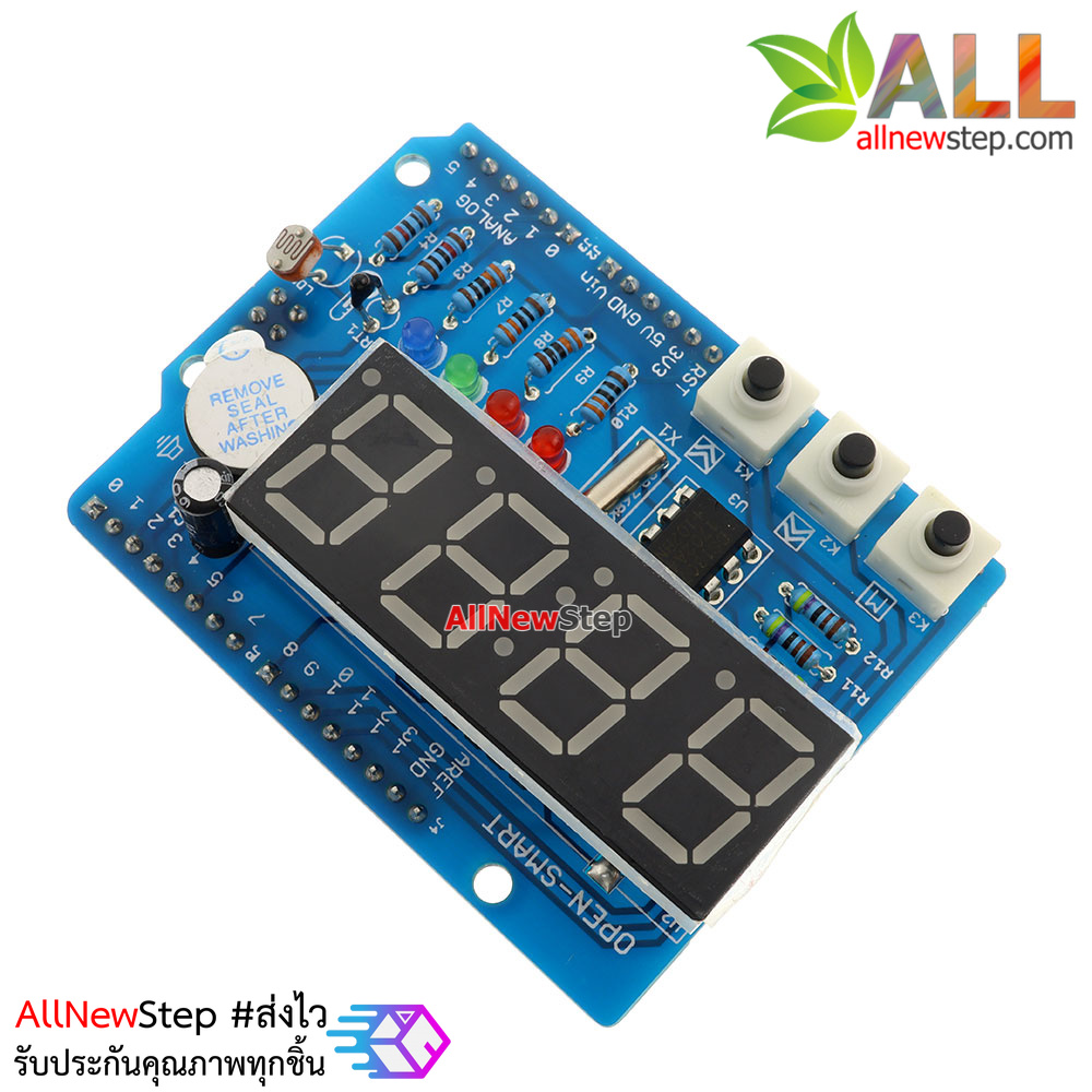 บอร์ดทดลอง Uno R3 Expansion Board Clock Shield Wire Digital Module Real Time Clock Shield for Arduino