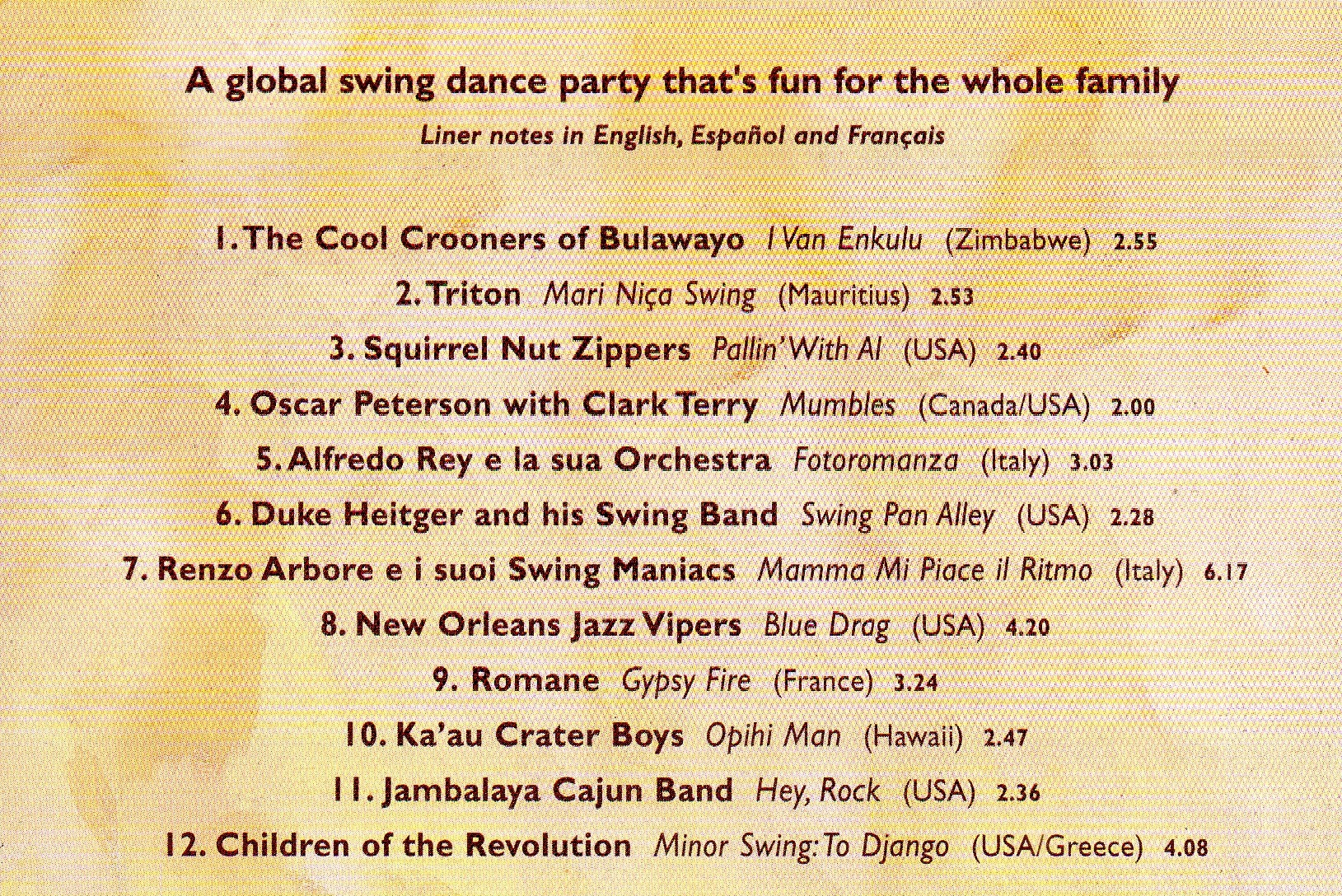 CD,Putumayo Presents - Swing Around The World (Various Artists)(2005)