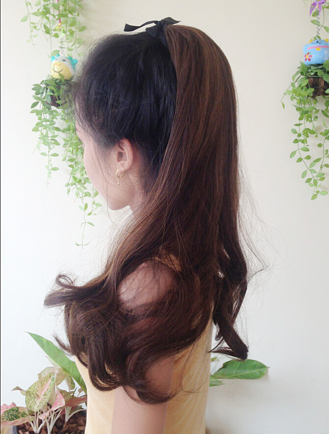 K311 หางม้าลอนคลาย เเบบผูก ทรงผมสวยดูเป็นธรรมชาติคะ