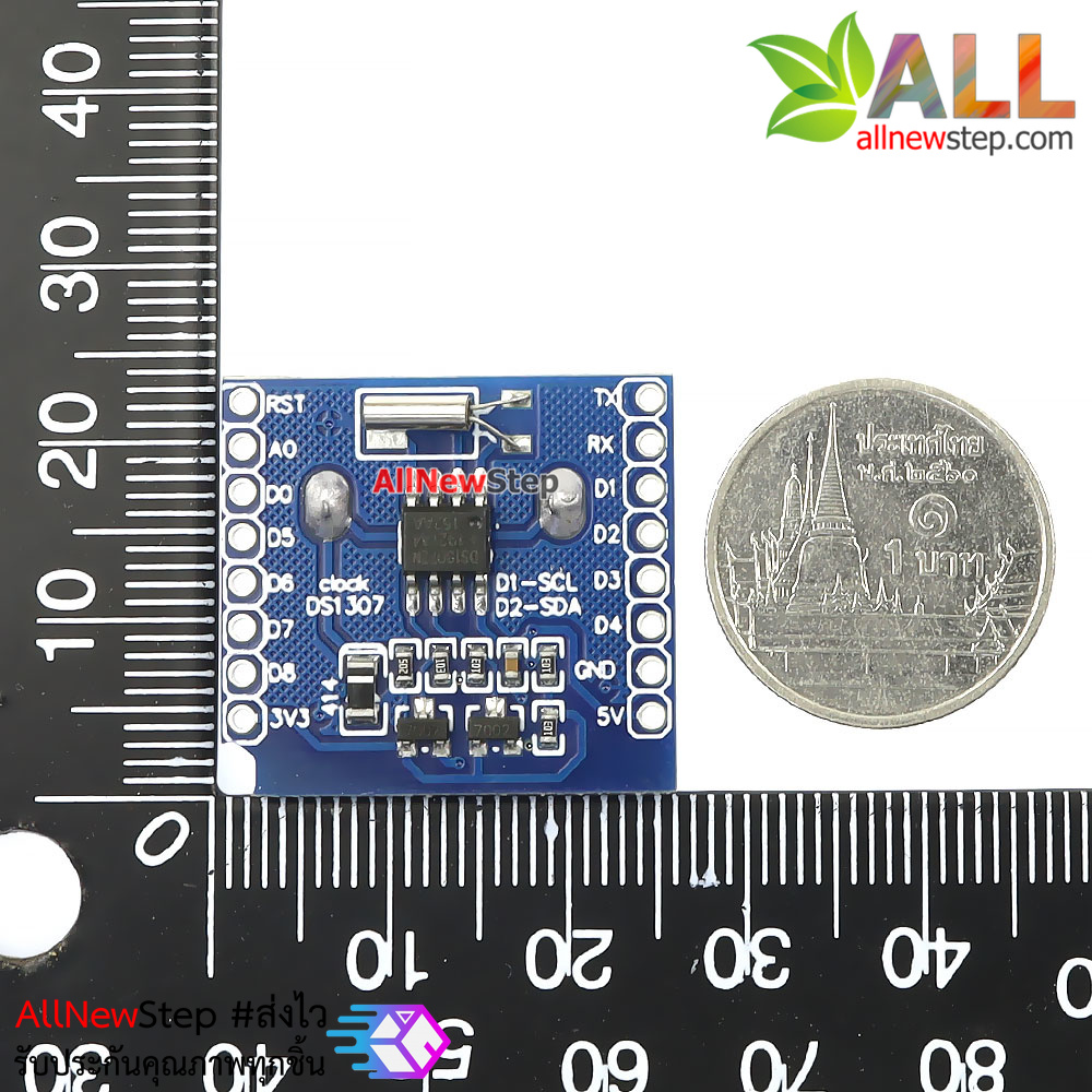 DS1307 โมดูลนาฬิกา DS1307 Real time clock RTC สำหรับ Wemos D1 mini
