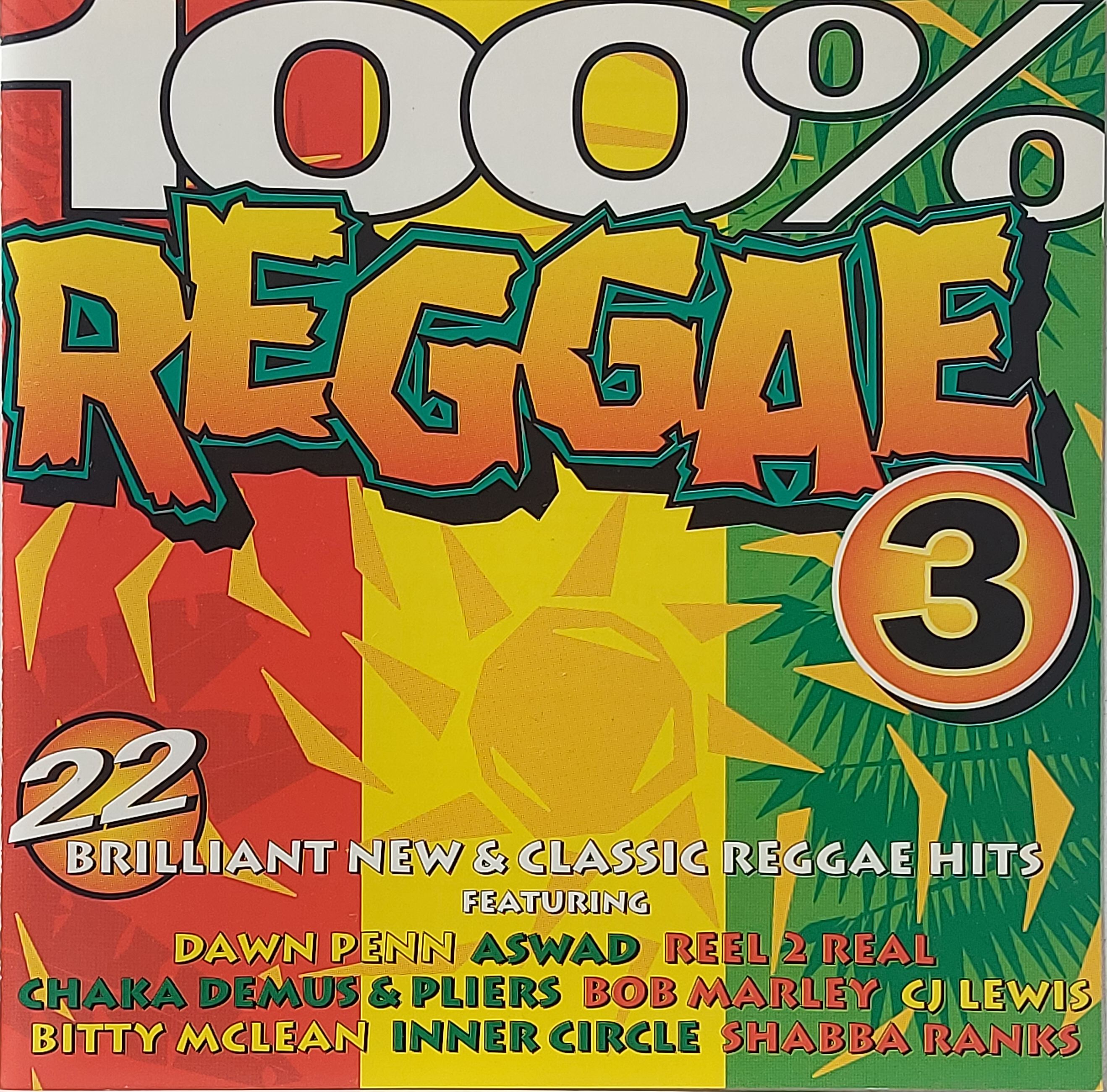 Used CD,100% Reggae 3 (A+)(Various Artists) (1994) (England)