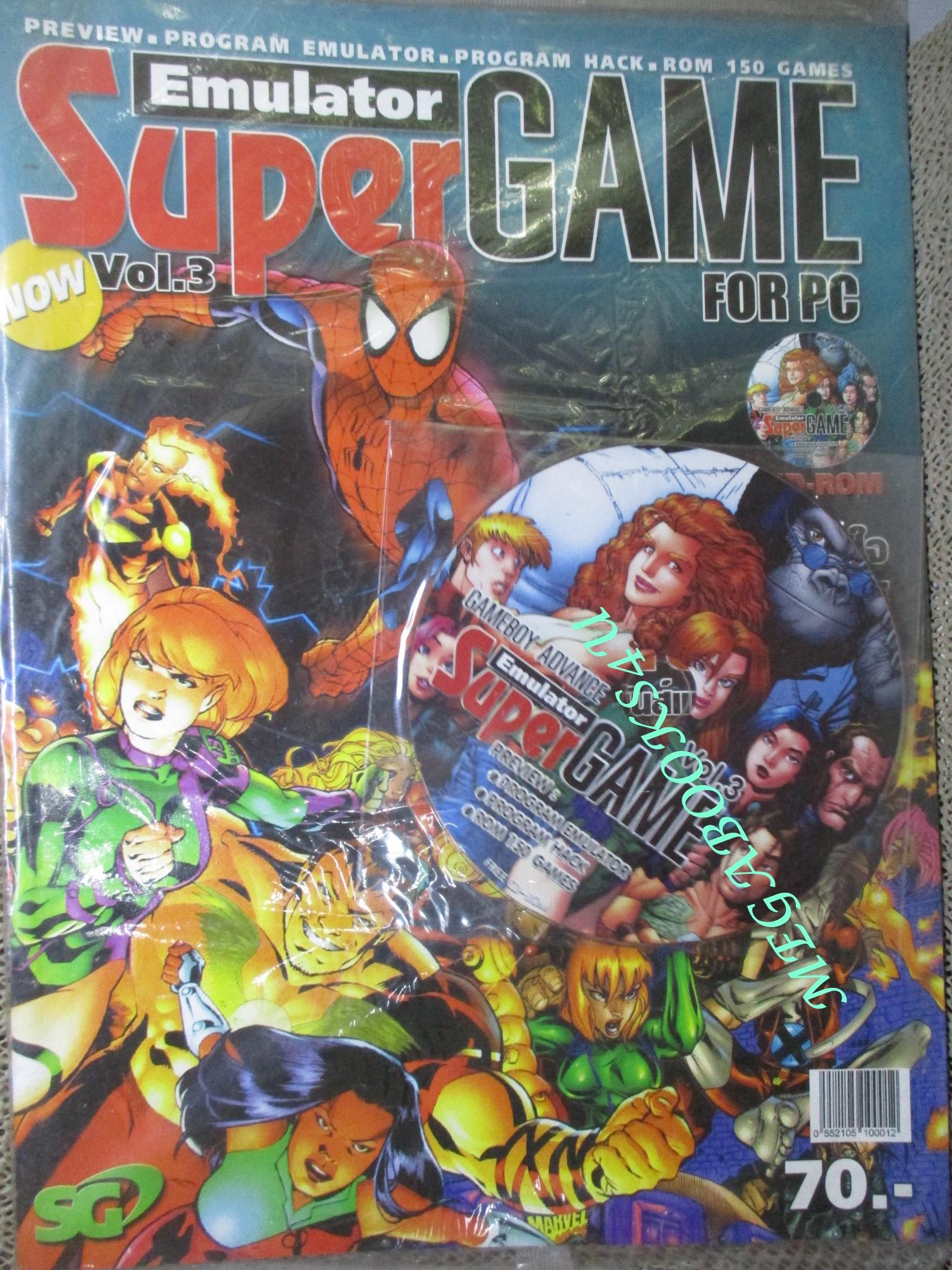 หนังสือคู่มือเกมส์ EMULATOR SUPER GAME FOR PC VOL.03 + CD มือ1 ในซีล