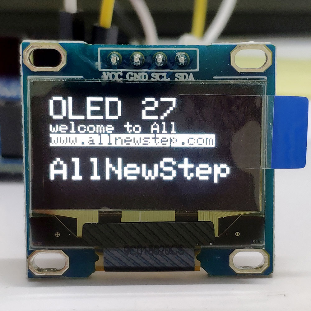 OLED LCD LED Display Module 128X64 0.96 นิ้ว For Arduino สีขาว