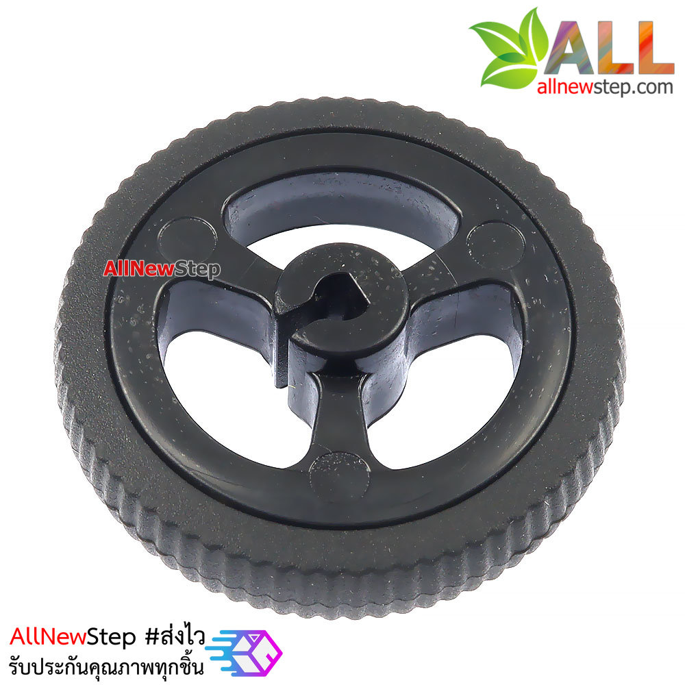 ล้อรถสำหรับมอเตอร์ N20 mini Q car N20 motor rubber wheel สีดำ