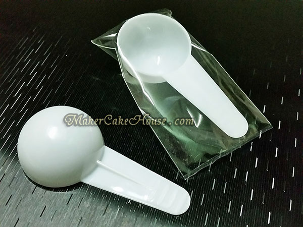 ช้อนสคูปตวงอาหารเสริม เวย์โปรตีน หรือส่วนผสม 25 ml. ( ราคา 10 ชิ้น )