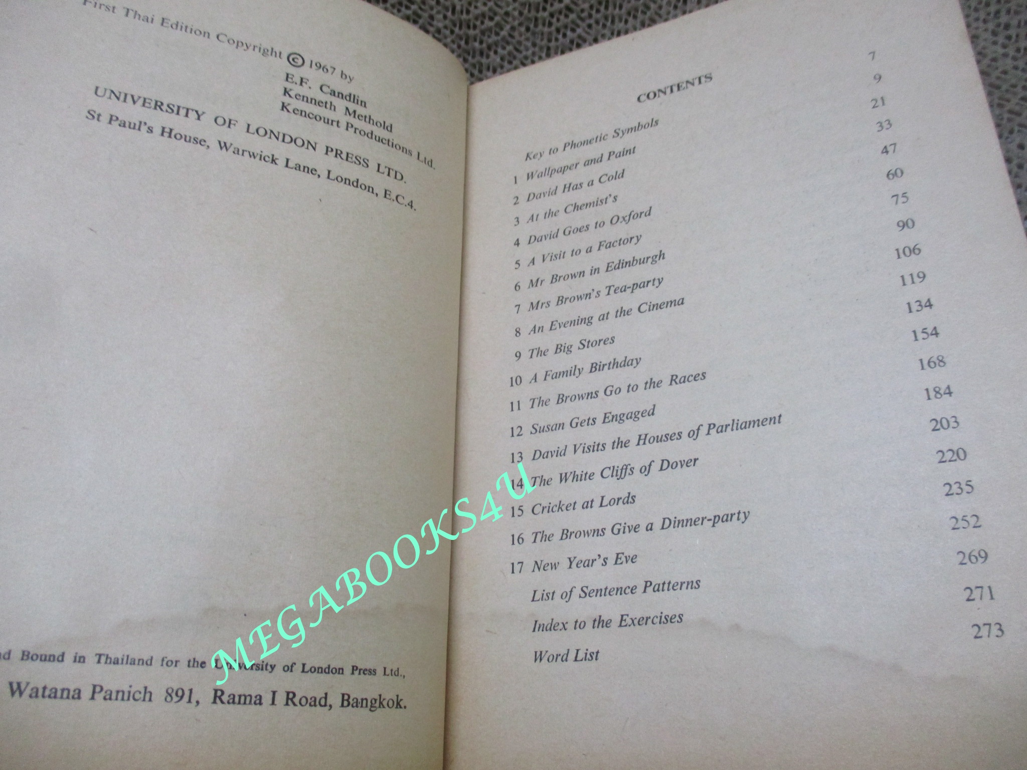 แบบเรียนภาษาอังกฤษ PRESENT DAY ENGLISH FOR THAI STUDENTS BOOK2 / ปี 2510