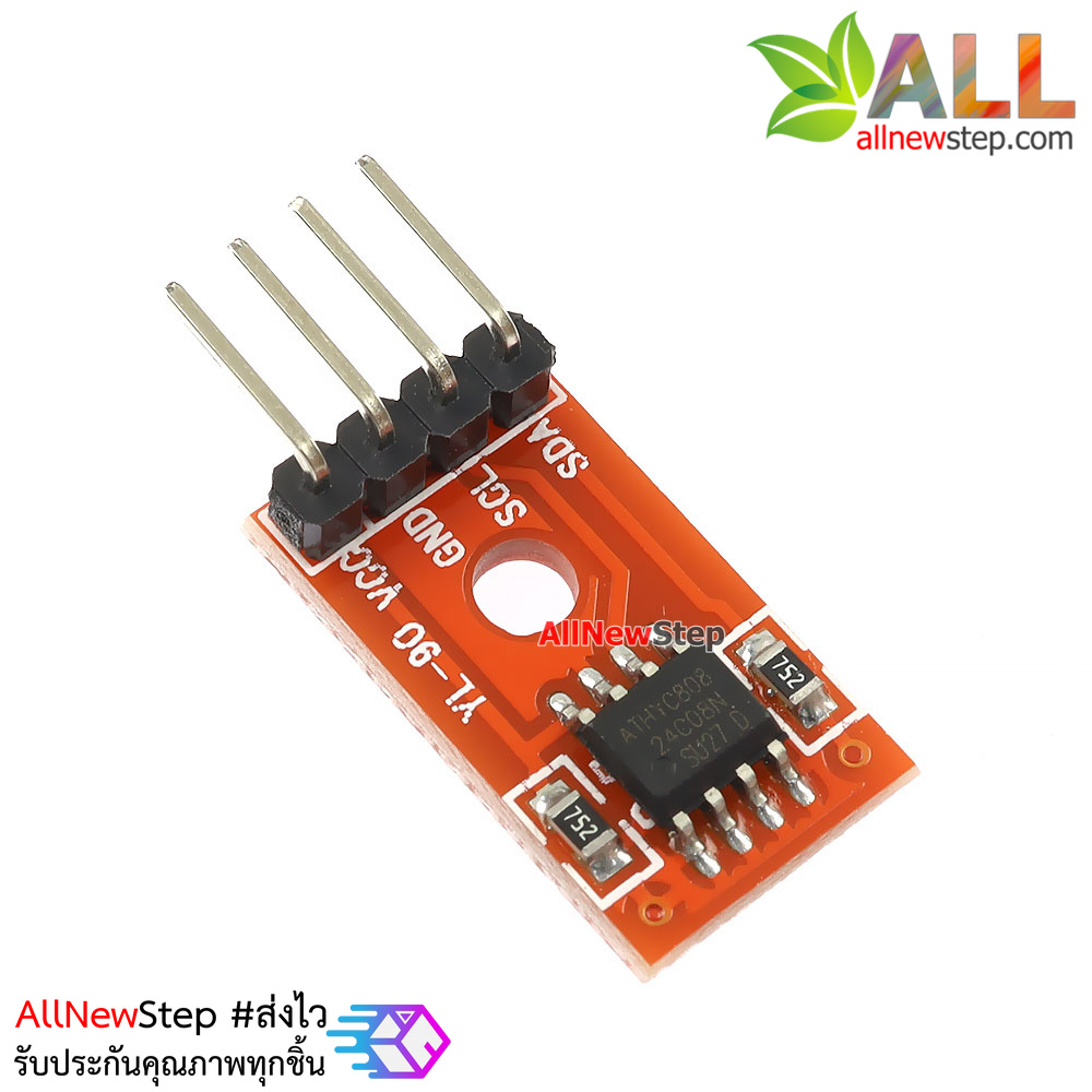 AT24C02 256 Byte I2C Interface EEPROM Memory Module พร้อมสายไฟ