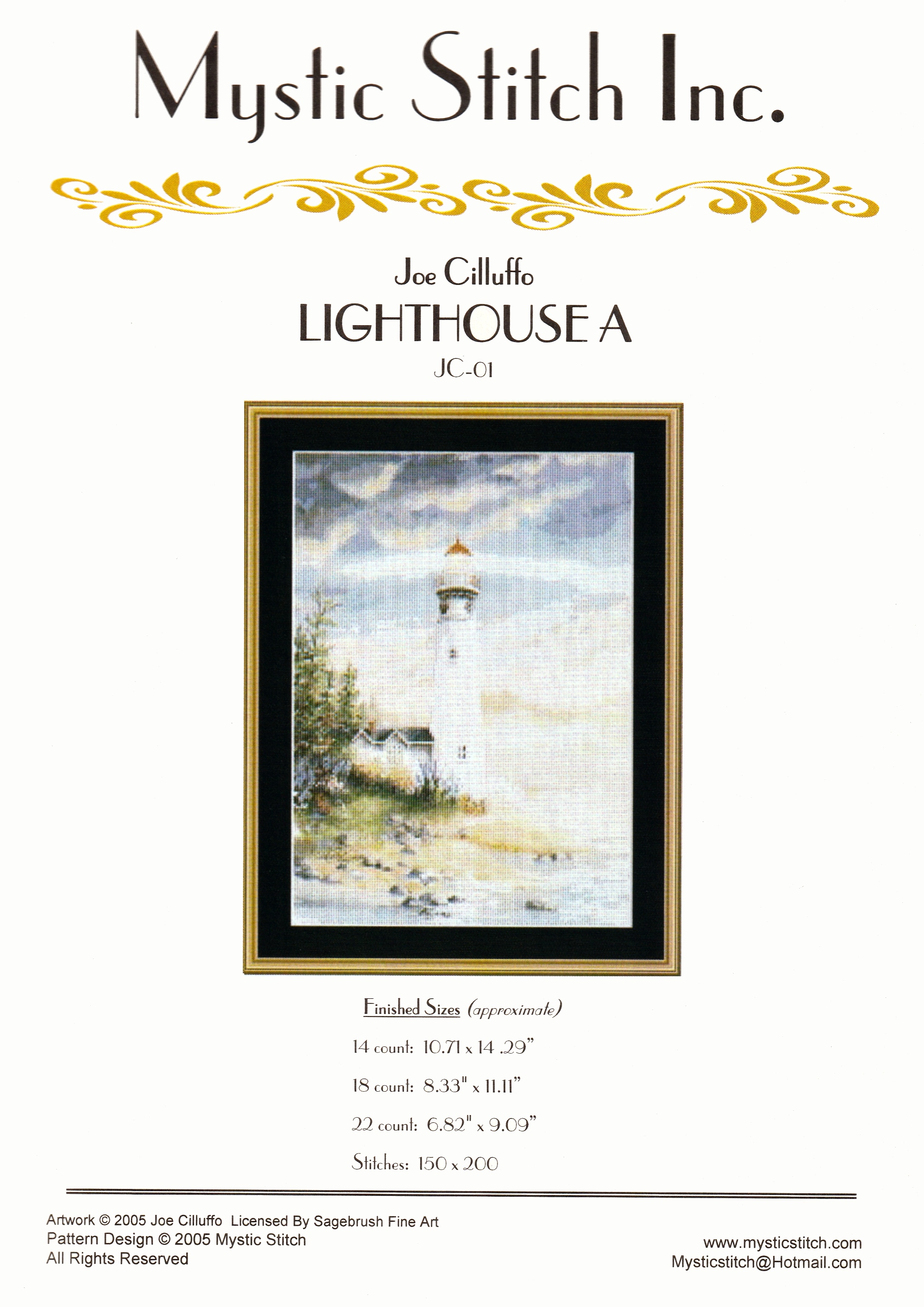 Mystic Stitch ผังลาย Light House A