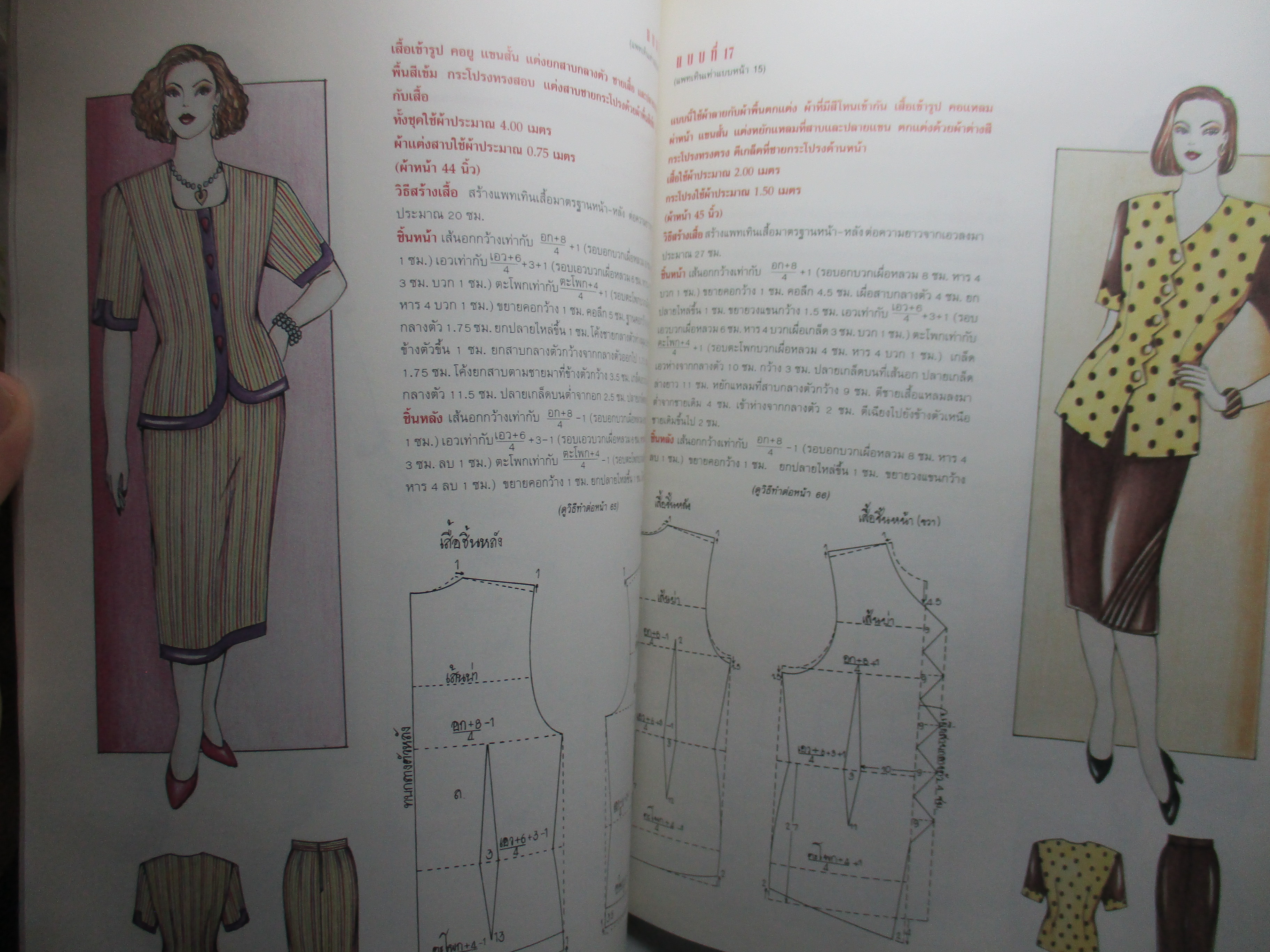 หนังสือ แฟชั่นดีไซน์ ฉบับพิเศษ แพทเทินคนอ้วน ปี2537