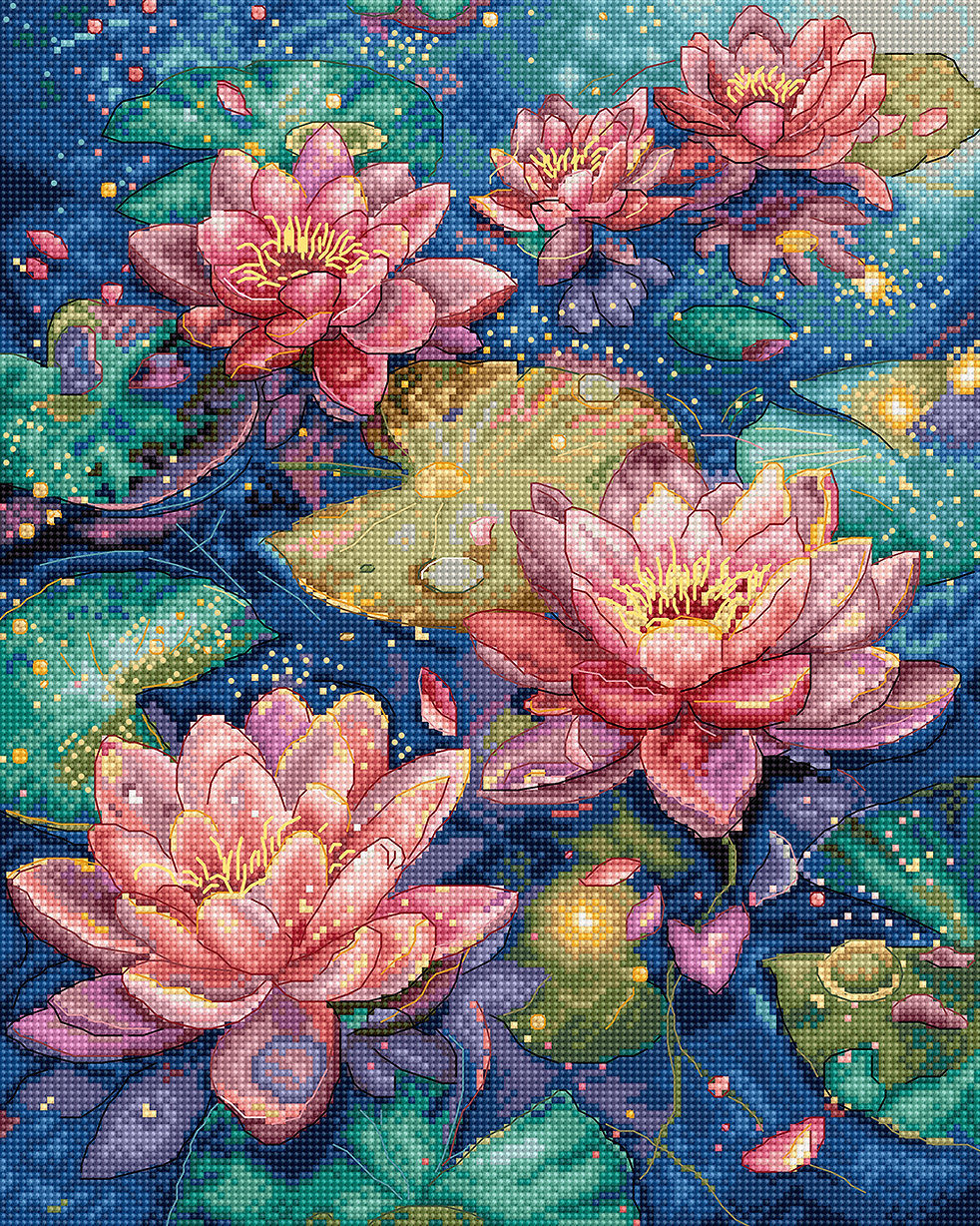 Letistitch ชุดปักครอสติช Water lily
