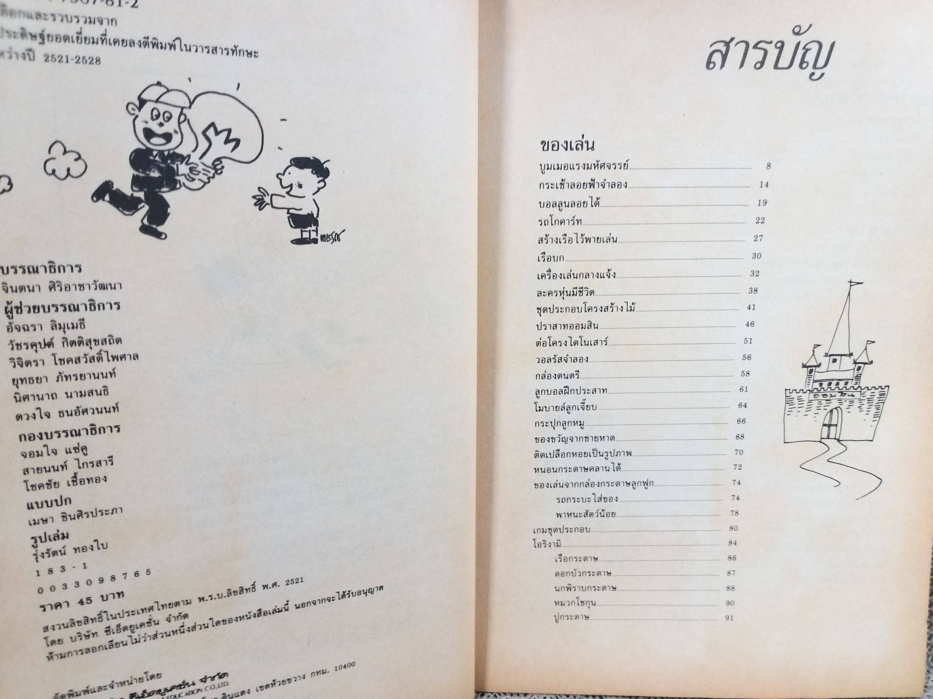 เพื่อนนักประดิษฐ์ /คัดเลือกและรวบรวมจากสิ่งประดิษฐ์ยอดเยี่ยม ที่เคยลงตีพิมพ์ในวารสารทักษะวิทยาศาสตร์และเทคโนโลยี / แผ่นพับอยู่ครบ