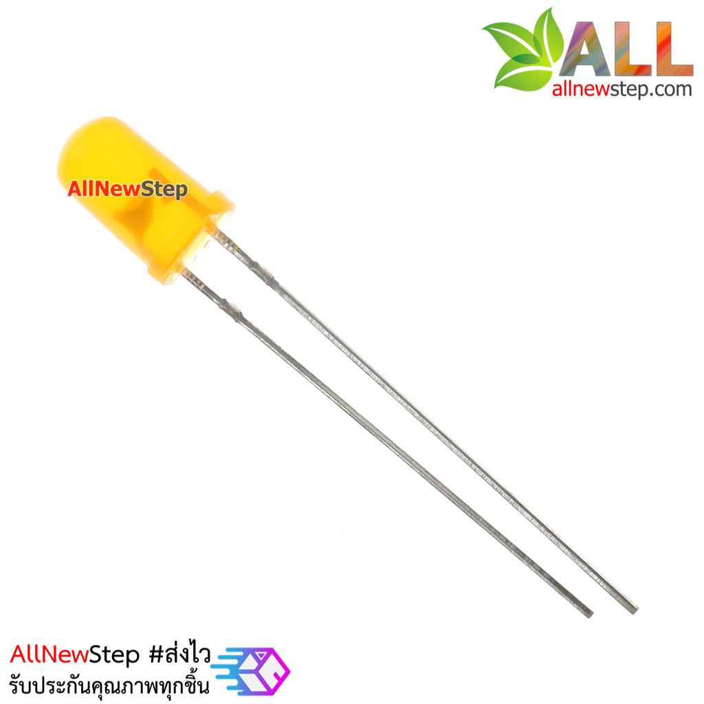 LED ขนาด 5mm สีส้ม จำนวน 5 ดวง
