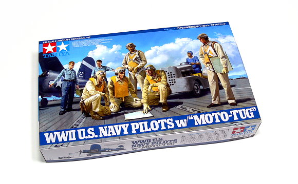 1/48 WWII U.S. Navy Pilots w/Moto-Tug