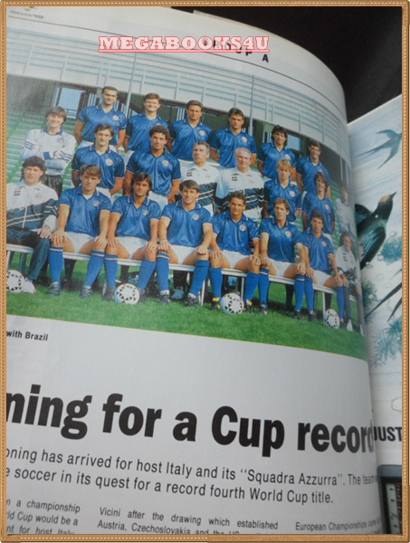 PA0604;หนังสือฟุตบอลโลก WORLD CUP SPECIAL,1990 ฉบับภาษาอังกฤษ