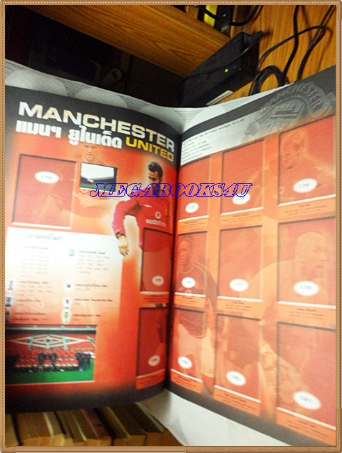 อัลบั้มสติ๊กเกอร์เอฟเอ พรีเมียร์ลีก2001 ยังไม่ติดสติ๊กเกอร์ สภาพสวย