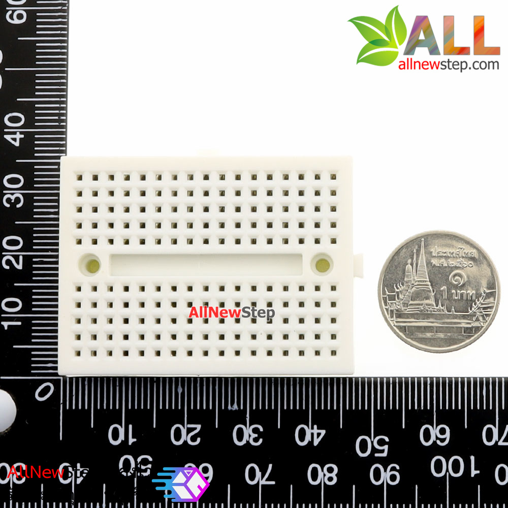 Breadboard 170 holes สีขาว