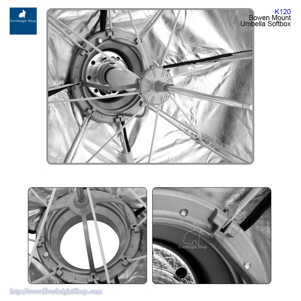 K120 Bowen mount umbrella softbox