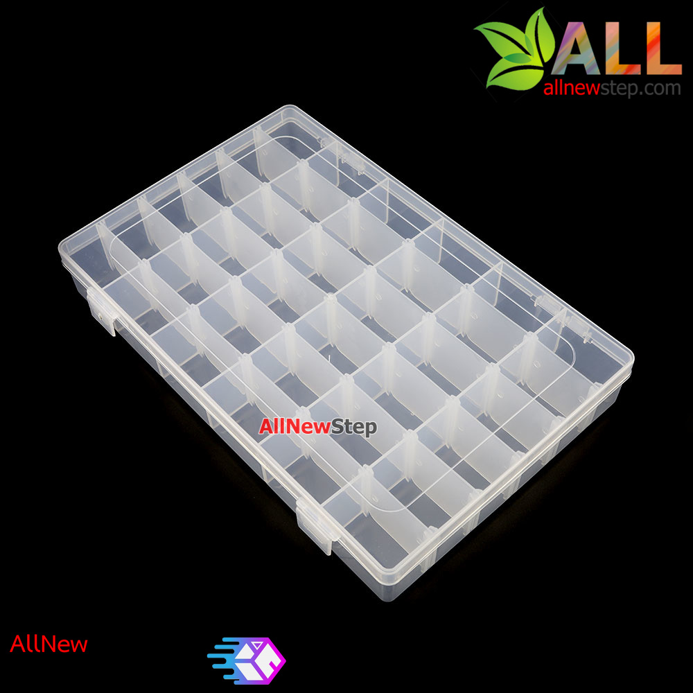 sensor box กล่องพลาสติก 36 ช่อง สำหรับเก็บอุปกรณ์อิเล็กทรอนิกส์ ขนาด 273x175x43mm