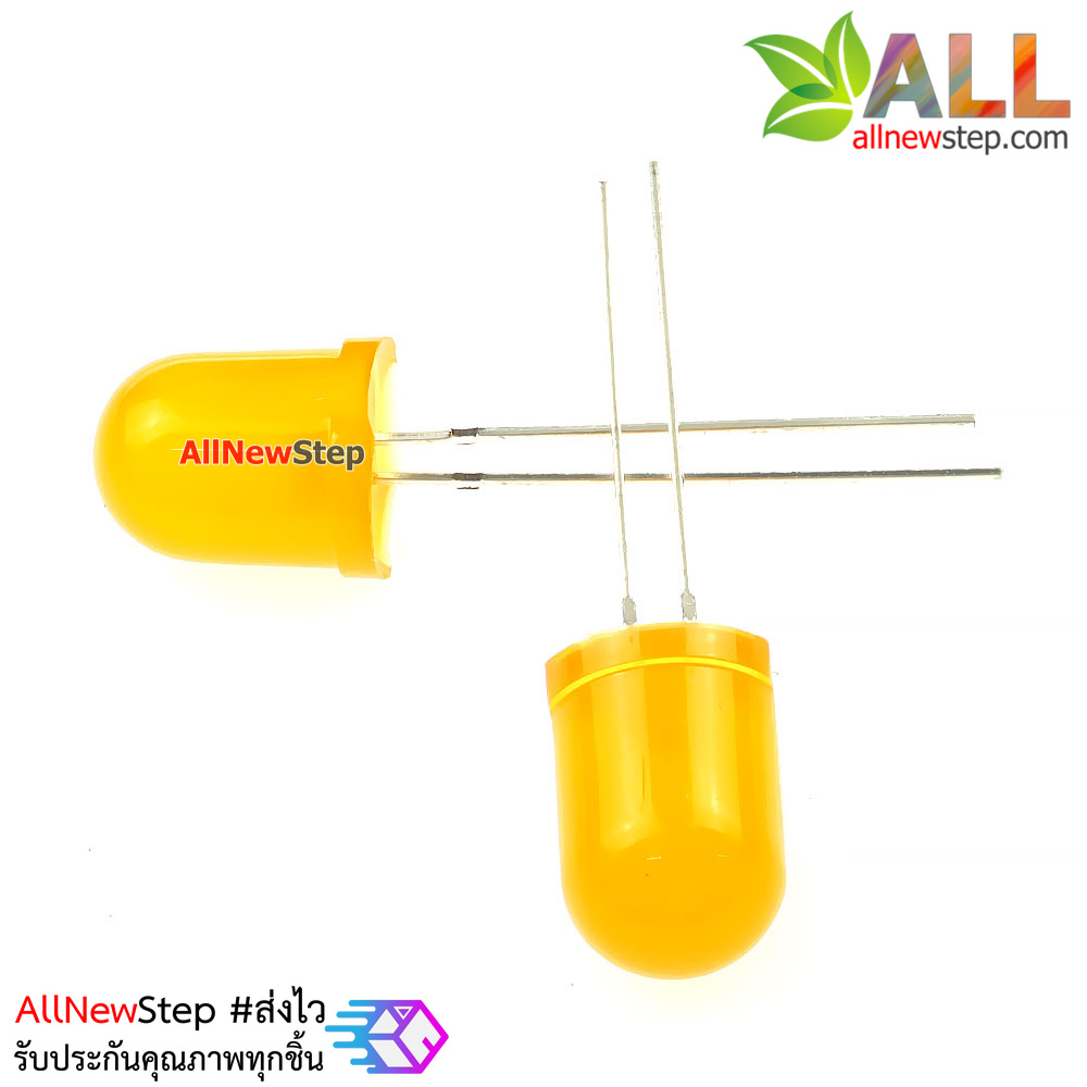 LED 10MM LED สีส้ม จำนวน 2 ดวง