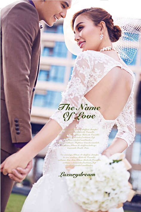 PW314 **พรีออเดอร์ค่ะ** ชุดคู่ถ่ายพรีเวดดิ้ง (prewedding dress) & ชุดแต่งงานแฟนซี (Fancy wedding dress)ชายหญิง "ธีมชุดเจ้าสาวสีขาว-น้ำตาล"