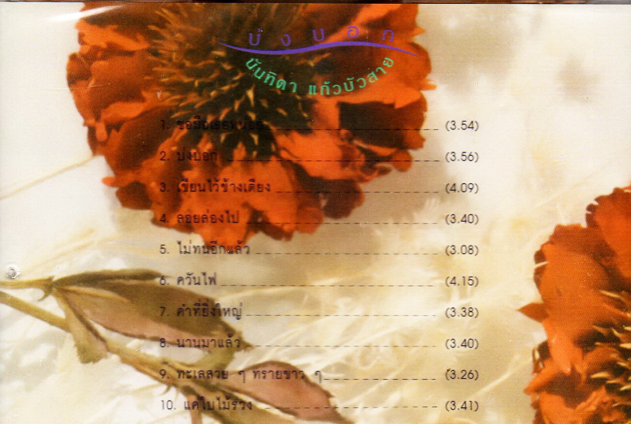 CD,นันทิดา แก้วบัวสาย ชุด บ่งบอก (Nantida Kaewbuasai)(Gold CD)(2023)