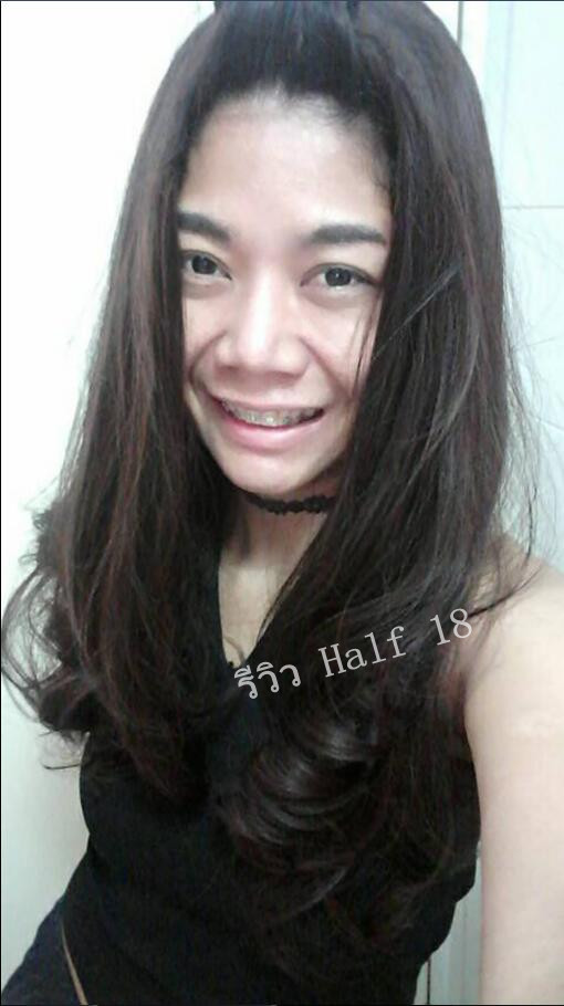 Half 18 วิกครึ่งหัวลอน U เเบบซ่อนรอยต่อ ( ทรงผมเเละเส้นผมเหมือนจริงเกือบ 100% )