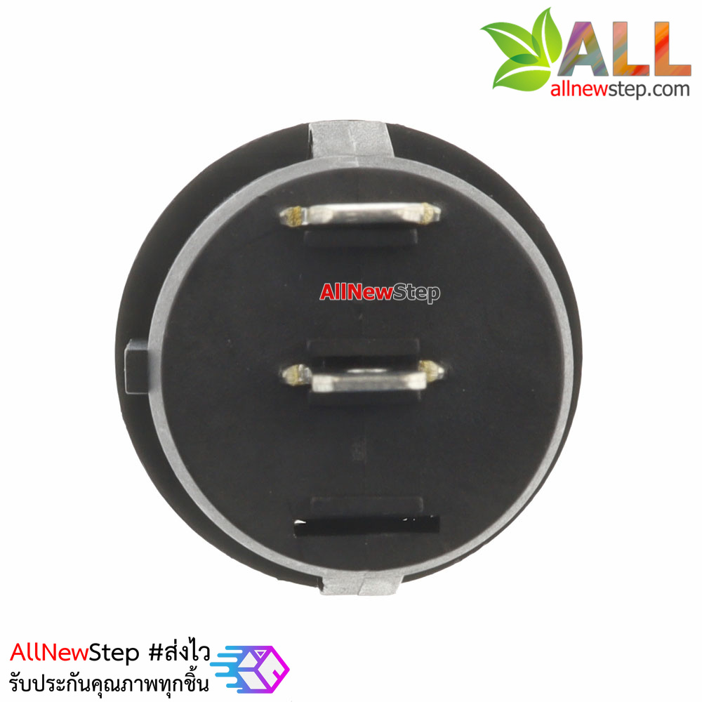 สวิตช์เปิดปิด KCD1-105N Rocker Switch Round Black 250V 6A สีดำ