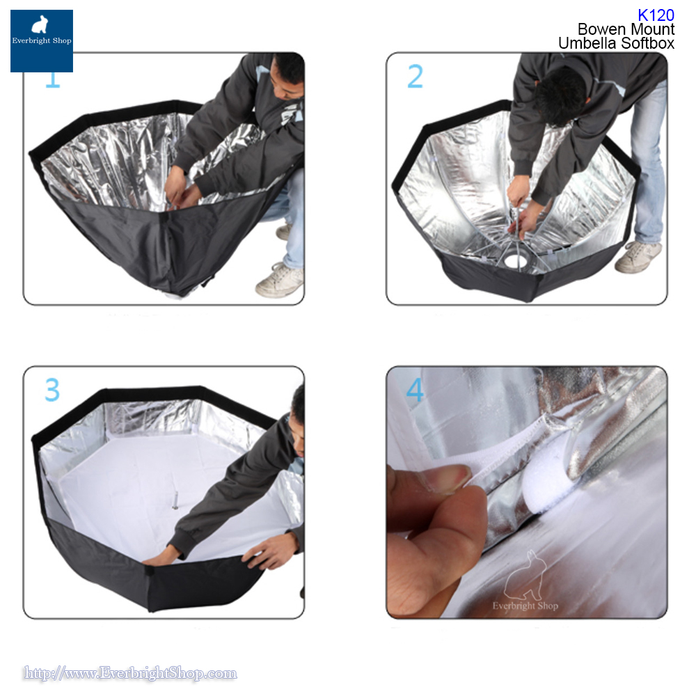 K120 Bowen mount umbrella softbox