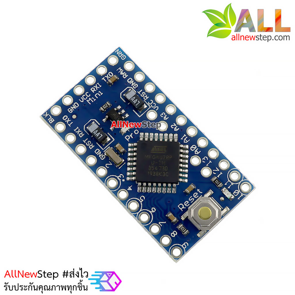 บอร์ด Pro Mini 328 - 5V/16MHz พร้อม Pin Header pro mini 5V (Arduino-Compatible)