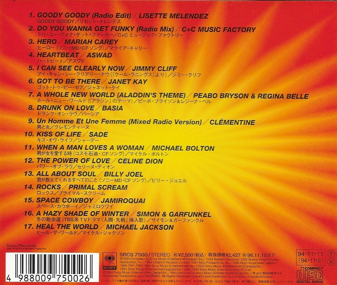 Used CD,Max 1 Best Hits In The World 94 (B)(Various Artists)(1994)(Japan)+