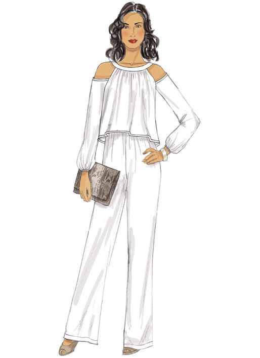 แพทเทิร์นตัดเดรส จั๊มสูท Butterick 6452 Size: 6-8-10-12-14 (อก 30.5-36 นิ้ว)