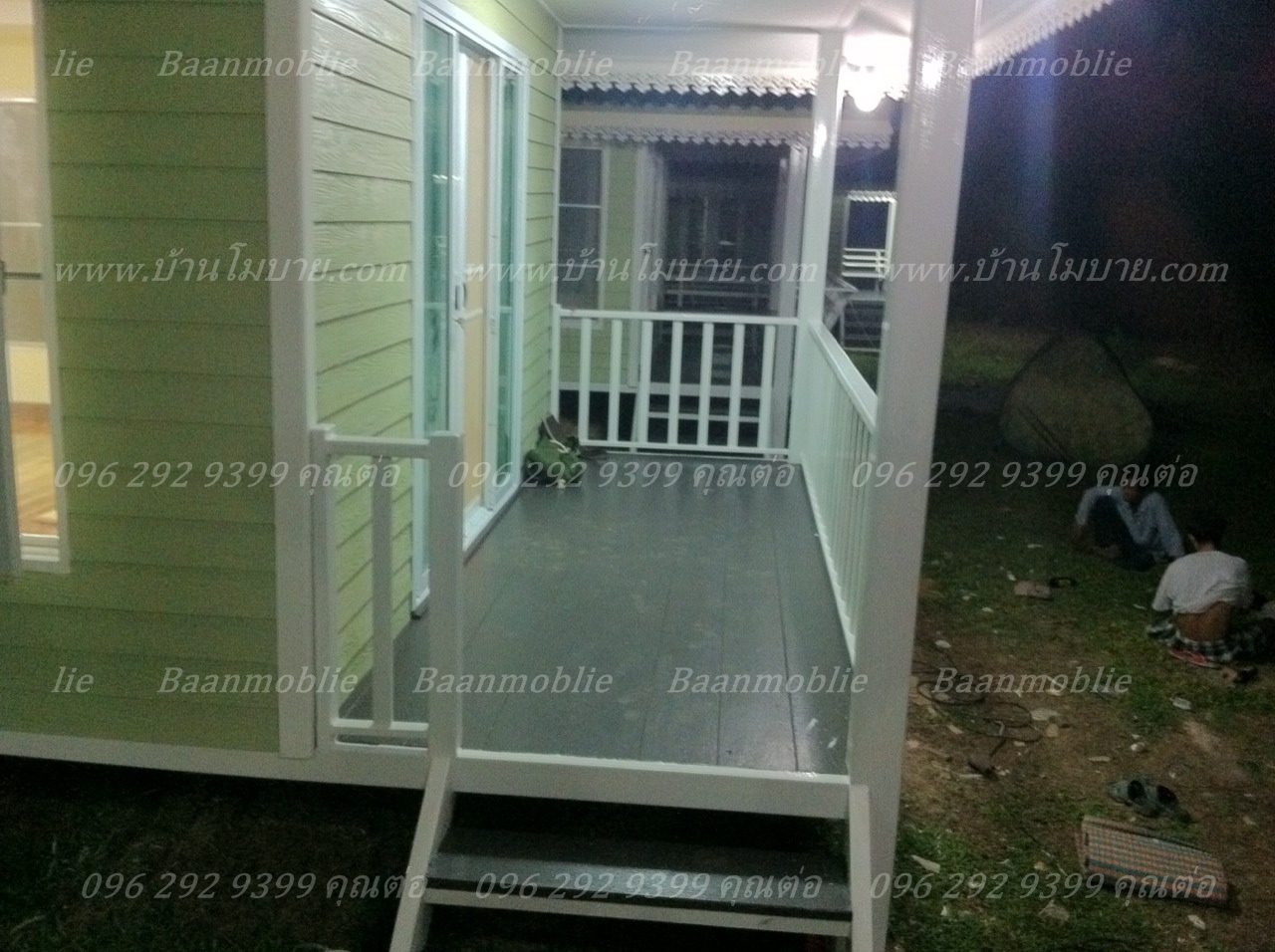 บ้านขนาด 7.2*9.5 เมตร (2 ห้องนอน 1ห้องนั่งเล่น 1ห้องครัว 1 ห้องน้ำ)