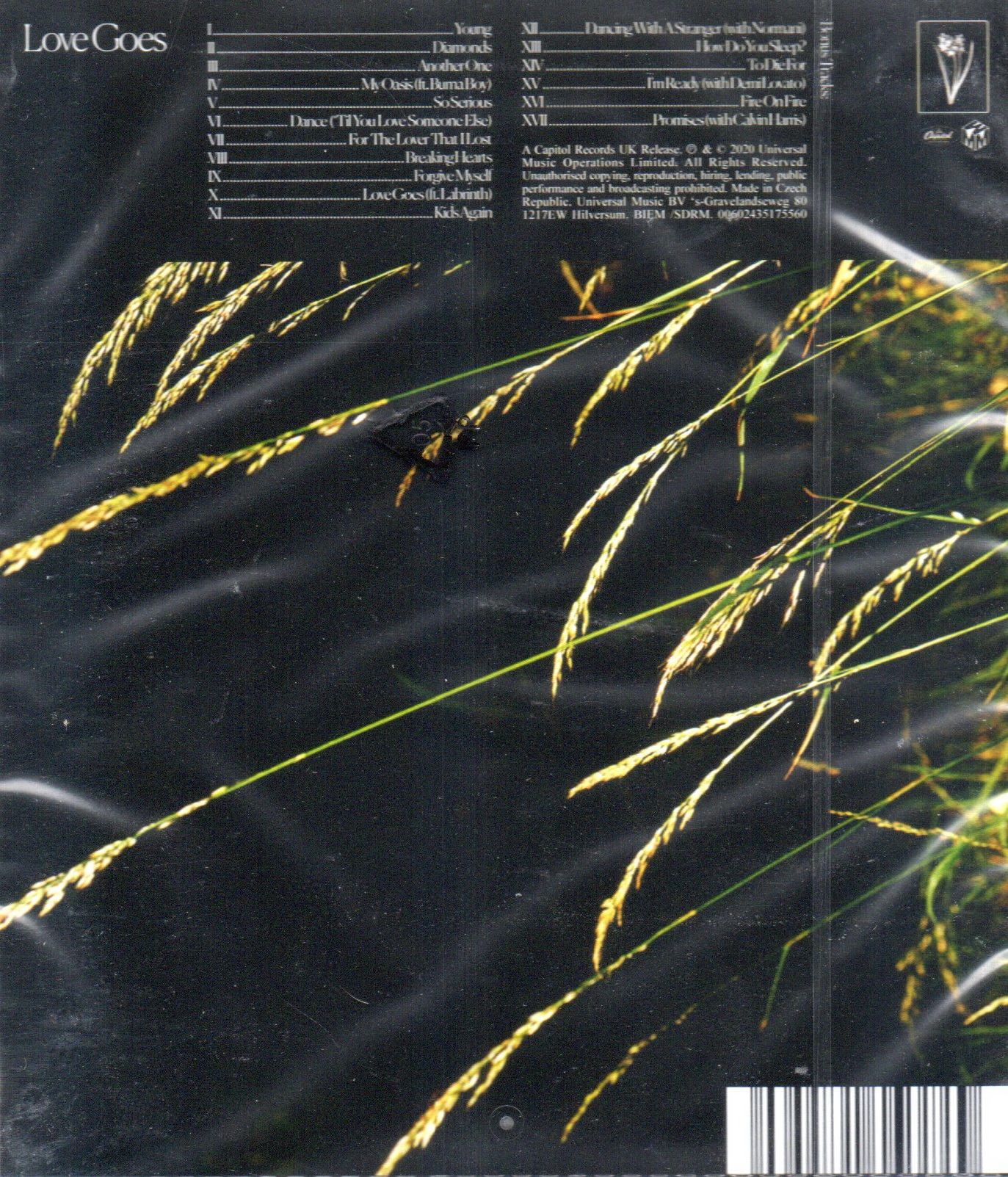 CD,Sam smith - Love Goes (2020)(Czech)