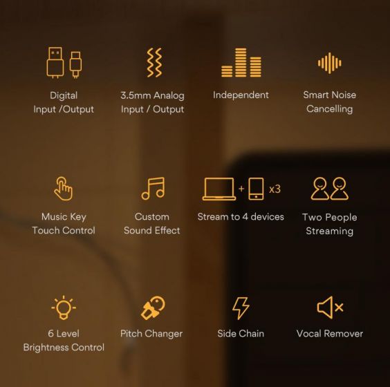 MAONO AU-AM200 Audio Mixer Caster Lite Portable podcast console