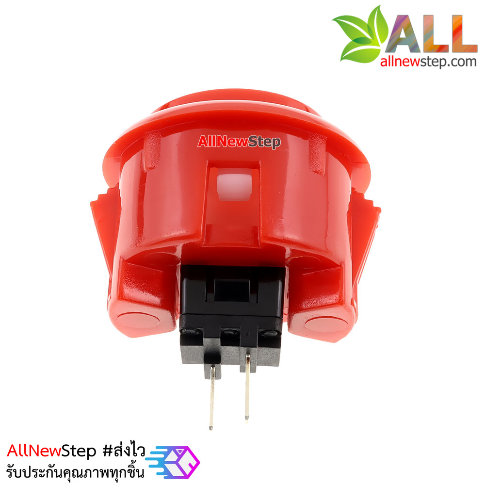 Arcade Push Button สวิตช์ปุ่มกดติดปล่อยดับ สีแดง