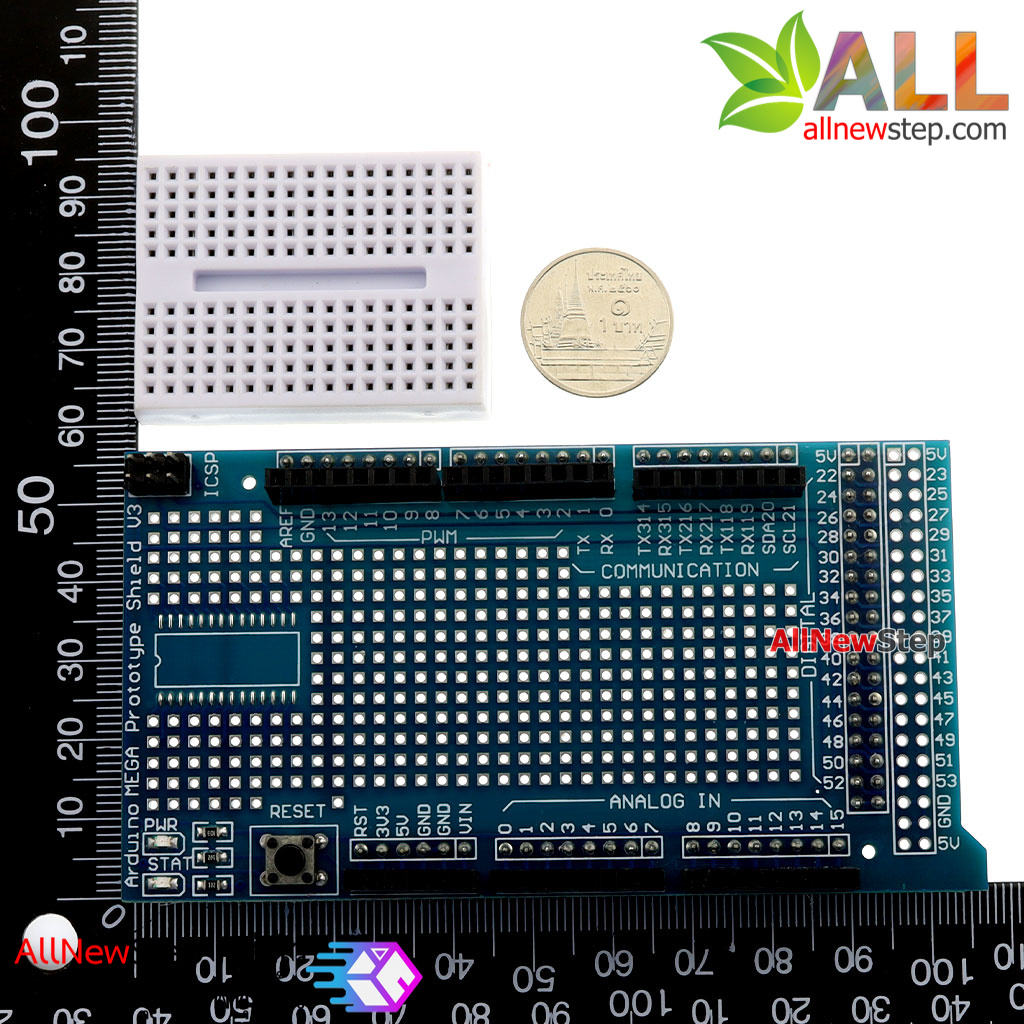Mega2560 ProtoShield board Mega2560 พร้อม Mini Breadboard for Arduino